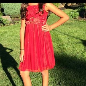 Red Sequin Dress - Size 10 Girls